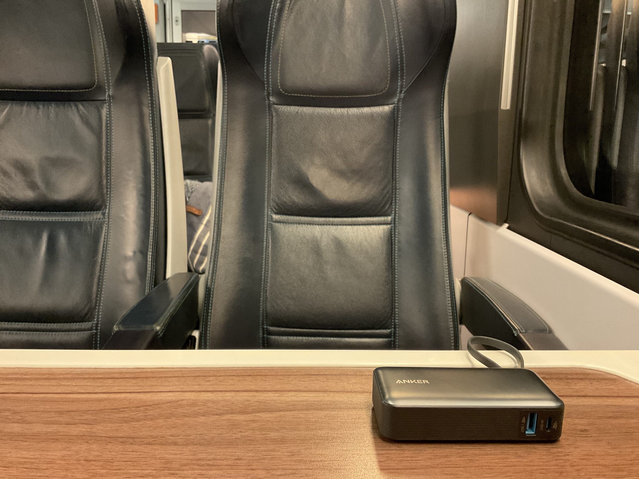 Anker Nano Powerbank im Zug